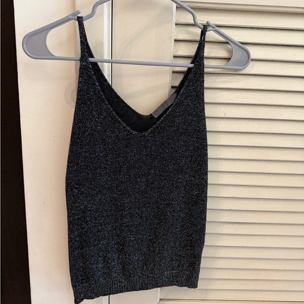2 Elegant Silver and black Women's Top